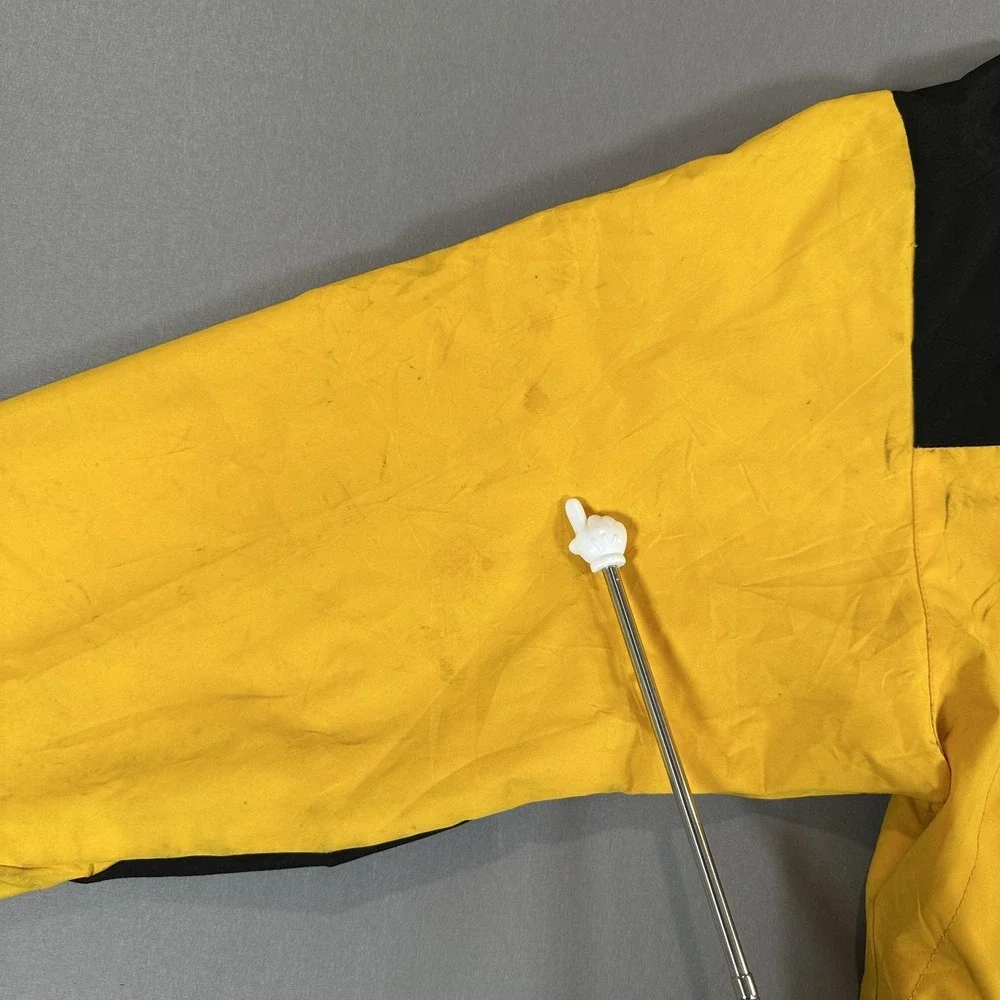 The North Face Jacket Mens XXL Yellow Black Colorblock Hooded‎ Full Zip Ski